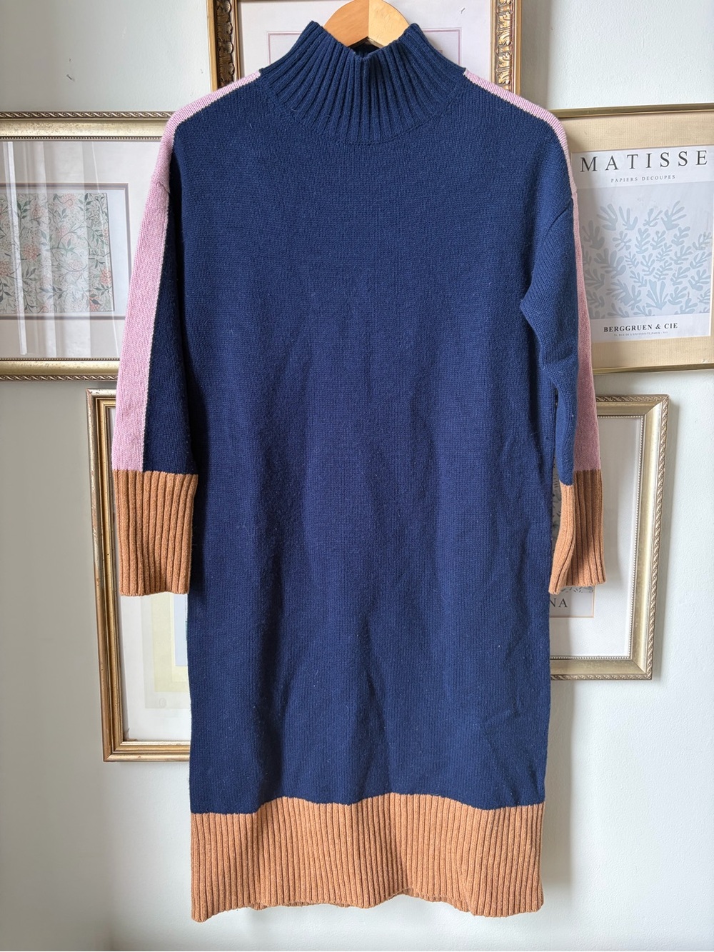 Boden Blue Jessica Merino Dress 8 petite - Picture 5 of 11
